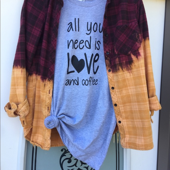 Vintage dip dye flannel - Picture 2 of 2